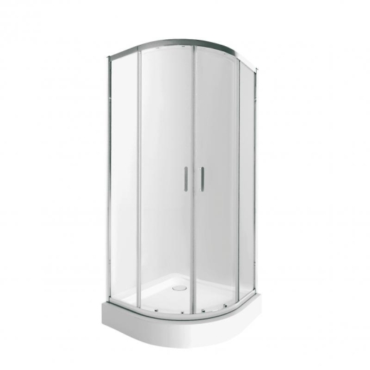 Набір Qtap душова кабіна Taurus CRM1011AC6 Clear 202x100x100см + піддон Robin 301112 100x100x12 см із сифоном (TAUCRM1011AC6SET) - 1
