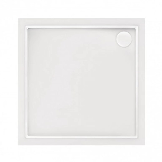 Душовий піддон Qtap Tern 301112 100x100x12 см + сифон (TERN301112) - 2