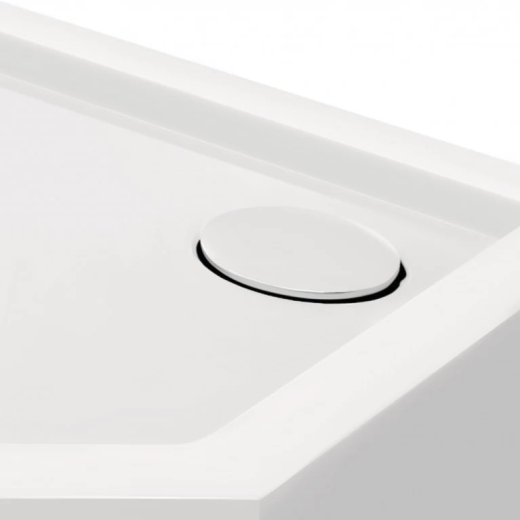 Душовий піддон Qtap Diamond 301112 100x100x12 см + сифон (DIAMOND301112) - 3