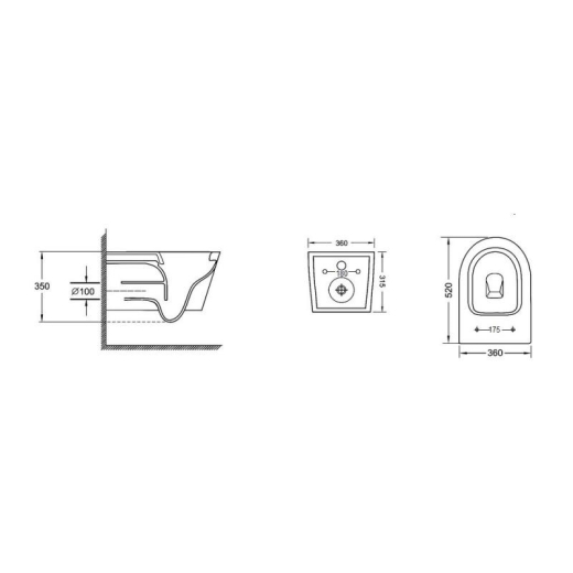 Унітаз підвісний Qtap Jay Ultra Quiet із сидінням Soft-close (QT07335177W) - 5