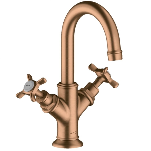 Змішувач для умивальника двовентильний Axor Montreux 160, Brushed Bronze (16505140) - 1