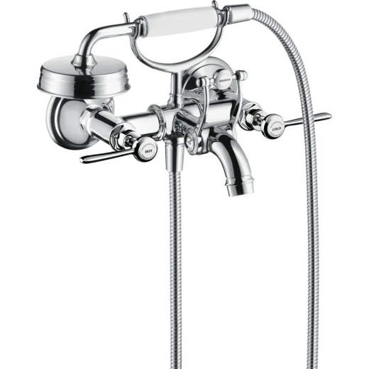 Смеситель настенный для ванны Axor Montreux Lever с ручным душем, хром (16551000) - 1