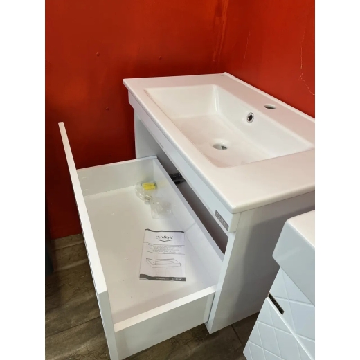 Тумба с умывальником подвесная Aquanil Blenda (Blenda75) белая - 3