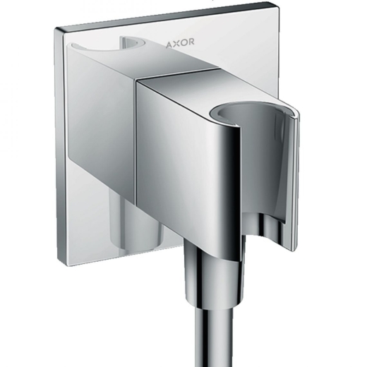 Шлангове з'єднання Axor Fixfit Porter Square з тримачем, хром (36734000) - 1