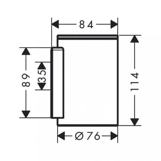 Стакан для зубных щеток AXOR Universal Circular, хром (42804000) - 2