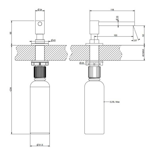 Дозатор рідкого мила Gessi Dispenser Oxygene, Finox (29658149) - 2