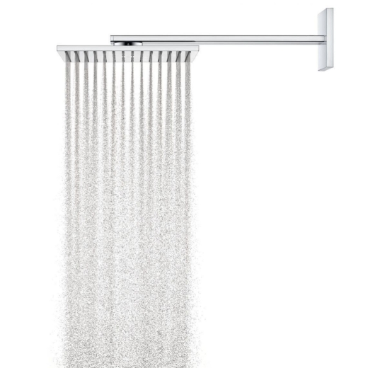 Верхний душ с держателем Axor ShowerSolutions 300х300 2jet, хром (35318000) - 3