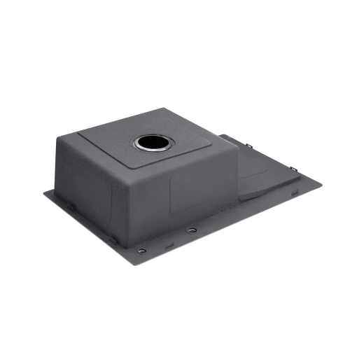 Кухонна мийка з нержавіючої сталі Kroner KRP PVD Schwarze-7849LHM (CV025278) - 3