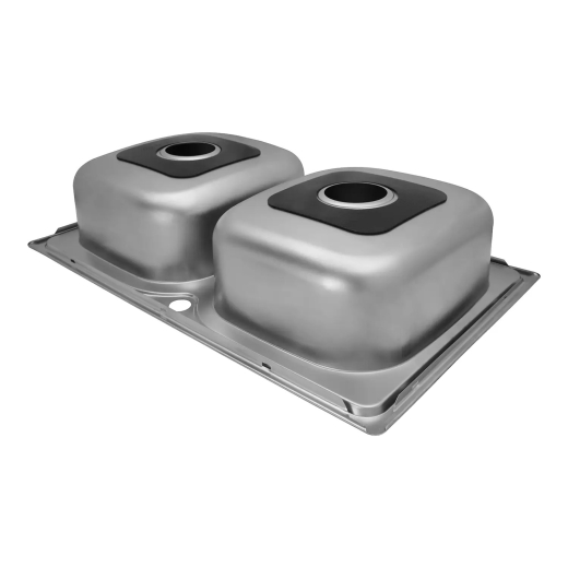 Кухонна мийка з нержавіючої сталі Kroner KRP Satin-5080Z 0.8мм (CV025445) - 4