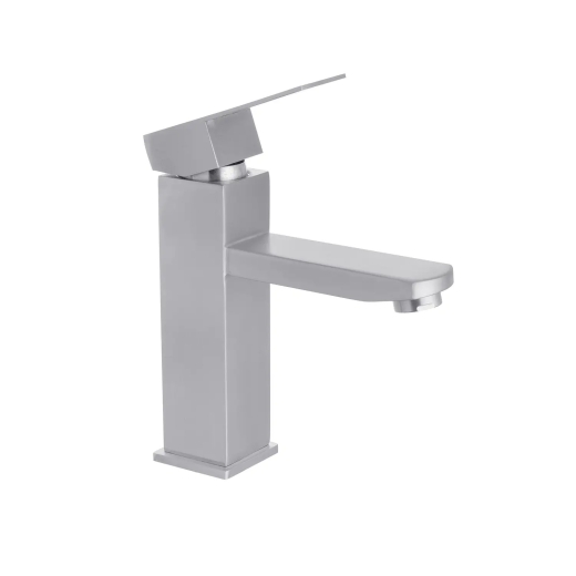 Смеситель для раковины Kroner KRP Edelstahl Kubus-ESG010 никель (CV023009) - 3