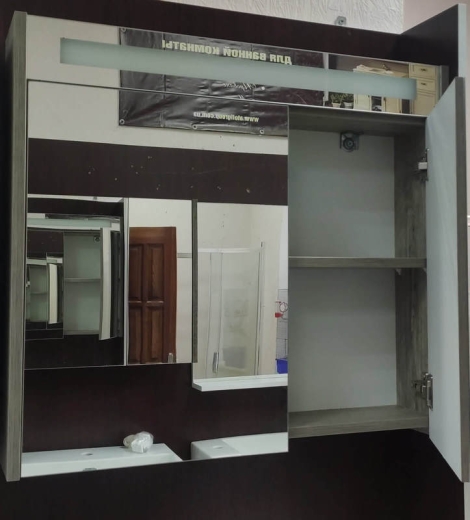 Тумба з умивальником Veronis Ren 80 White-Rustic VE-TRENWR80 Тумба (80х48х50) + дзеркало - 2