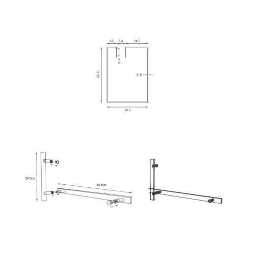 Душова кабіна ASIGNATURA Vik 59020402 120*80*195 см прозора (8 мм) профіль чорний - 3