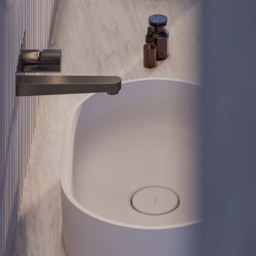 Умивальник Omnires Ovo 55x36 white (OVOUNBM) - 2