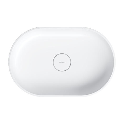 Умивальник Omnires Ovo 55x36 white (OVOUNBM) - 4