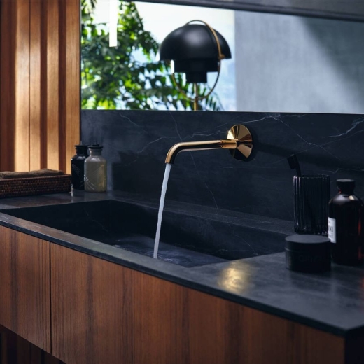Смеситель для умывальника скрытого монтажа Axor One Select 220 со стены, Matt Black (48112670) - 2