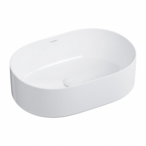 Умивальник Omnires Mesa 46x31,5 white (MESA460BP) овальний - 1