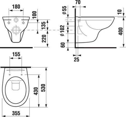 Унітаз підвісний JIKA Dino Rimless з кришкою Soft-Close (H8603770000001) - 2