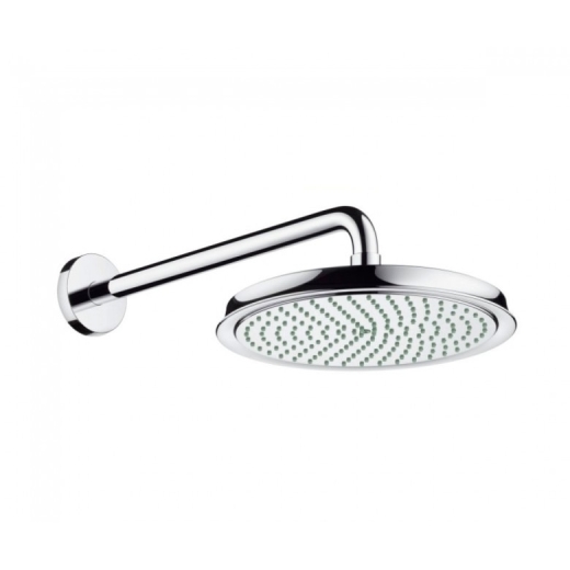 Верхний душ Hansgrohe Raindance Classic Air 270 мм с кронштейном из стены, хром 27424000 - 1