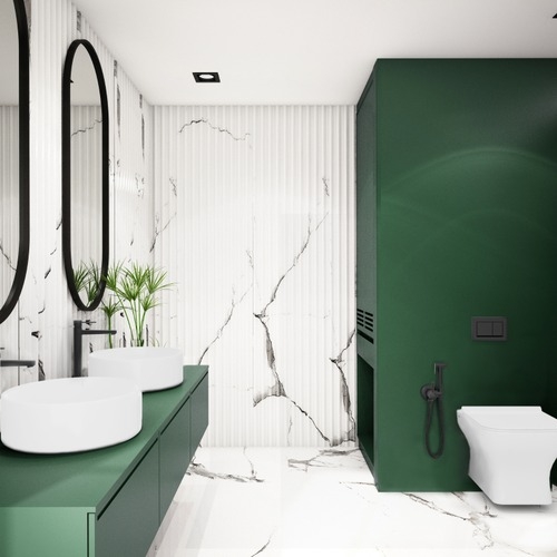 Смеситель для умывальника Invena Glamour высокий BU-02-W04 - 3