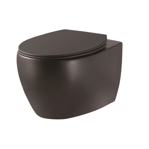 Унитаз подвесной Devit Acqua 3020155B безободковый с сидением slim, soft-close, quickfix (459086) - 1