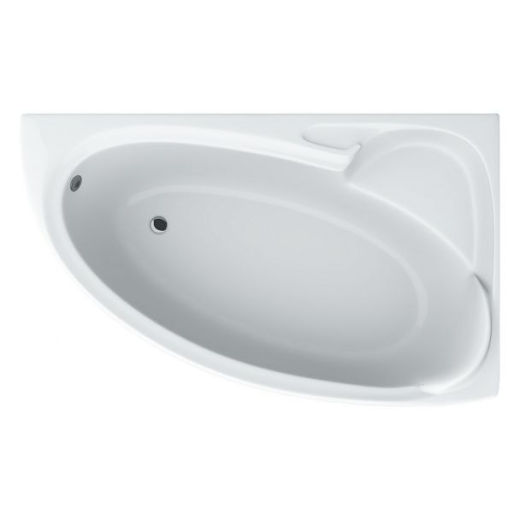 Ванна акриловая SWAN Bianca правая 155х95 асимметричная с панелью (R.05.155.95) - 2