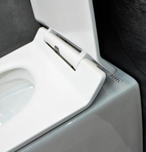 Унітаз підвісний Dusel AREZ DWHT10210230R із сидінням Slim Soft-Close (DUS802301) - 9