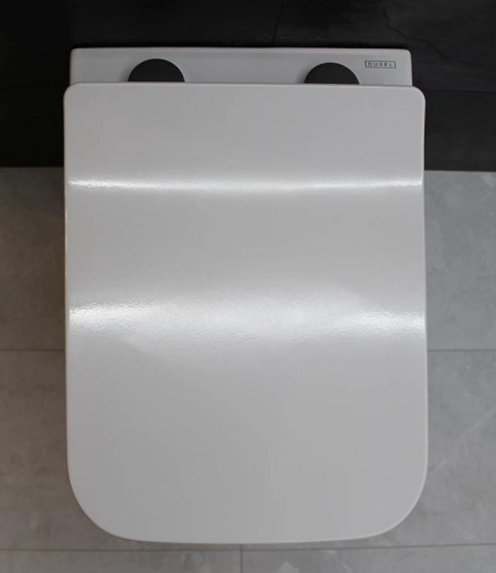 Унітаз підвісний Dusel CUBIS DWHT10201030R із сидінням Slim Soft-Close (DUS810301) - 4