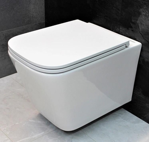 Унітаз підвісний Dusel IVIA DWHT10210330R із сидінням Slim Soft-Close (DUS803301) - 1