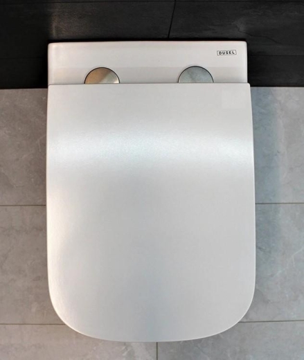 Унітаз підвісний Dusel IVIA DWHT10210330R із сидінням Slim Soft-Close (DUS803301) - 3
