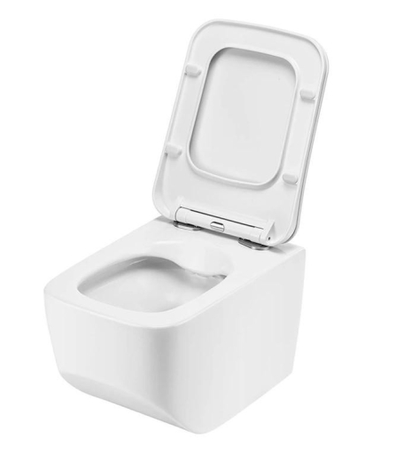 Унітаз підвісний Dusel LUNAR DWHT10201530R із сидінням Slim Soft-Close (DUS815301) - 4