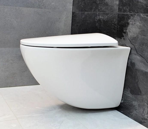 Унітаз підвісний Dusel SENTIA DWHT10201630R із сидінням Slim Soft-Close (DUS816301) - 4