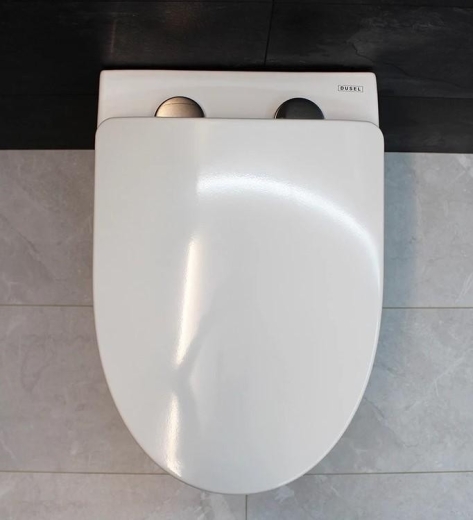 Унітаз підвісний Dusel SENTIA DWHT10201630R із сидінням Slim Soft-Close (DUS816301) - 5
