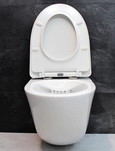 Унітаз підвісний Dusel SENTIA DWHT10201630R із сидінням Slim Soft-Close (DUS816301) - 6