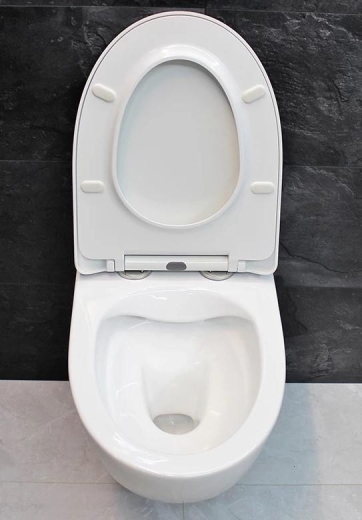 Унітаз підвісний Dusel SENTIA DWHT10201630R із сидінням Slim Soft-Close (DUS816301) - 7