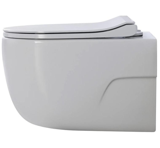 Унітаз підвісний Dusel VORTEX DWHT10201230R з сидінням Slim Soft-Close (DUS812301) - 3