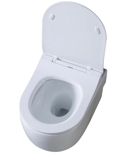 Унітаз підвісний Dusel VORTEX DWHT10201230R з сидінням Slim Soft-Close (DUS812301) - 4
