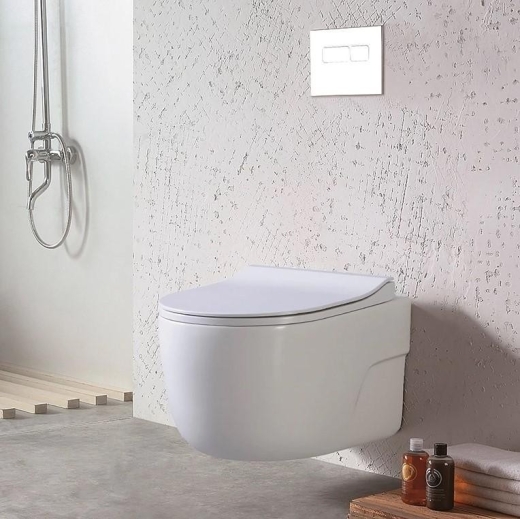 Унітаз підвісний Dusel VORTEX DWHT10201230R з сидінням Slim Soft-Close (DUS812301) - 6