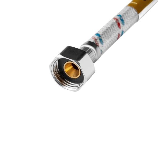 Гибкая подводка для подключения воды Kroner KRM-120 1/2"х1/2" ВВ в нейлоновой оплетке покрытой ПВХ (CV023661) - 2