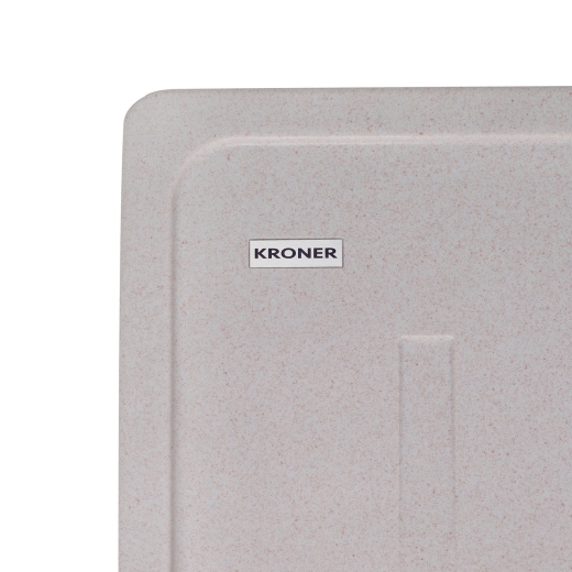 Гранитная мойка Kroner KRP Komposit COL-6243 песочная (CV031059) - 5