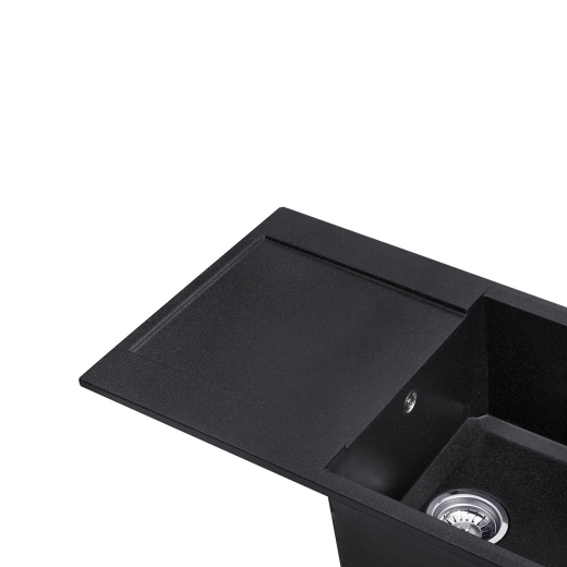 Гранитная мойка Kroner KRP Komposit GRB-7850 графит (CV031064) - 4