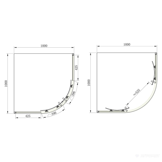 Душевая кабина Primera Frame SHQC51106 276005 100х100 см - 2