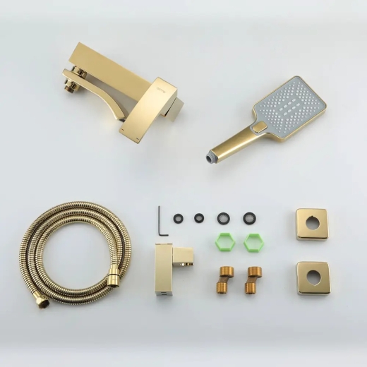 Смеситель для ванны Gappo G3207-3, золото - 6