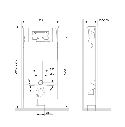 Инсталляция для подвесного унитаза AM.PM I012707 ProC - 2