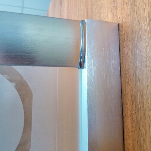Душова кабіна Sansa SH-90/45, 90*90*(45) 210, рама brushed, скло матове-мозаїк (387-SH-90/45 new) - 3