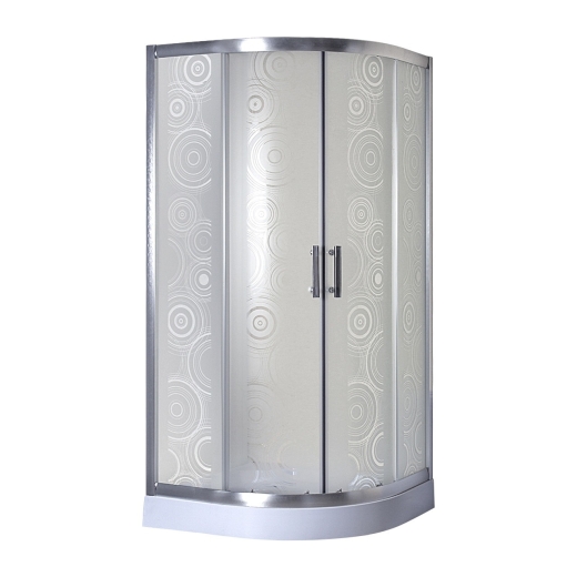 Душова кабіна Sansa SH-90/15, 90*90*(12) 210, рама brushed, скло матове-sharm (344-SH-90/15 new) - 1