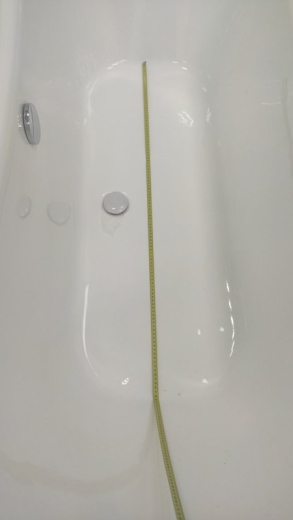 Ванна акрилова Atlantis C-3140 з переливом, біла, ноги золото 176х75х75 (AT-C3140WGL-SAL) - 4