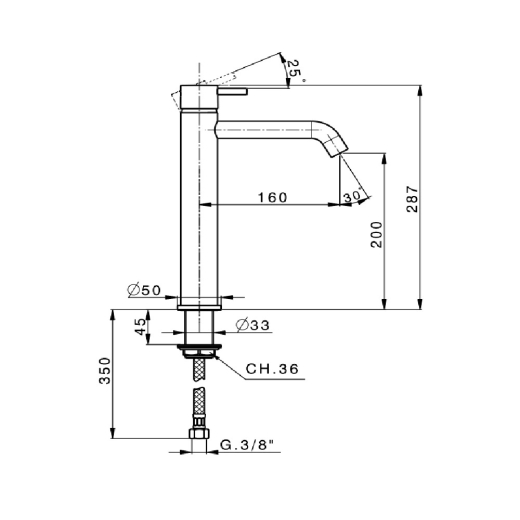 Смеситель для раковины Devit Art 15X11140B (428922) - 2