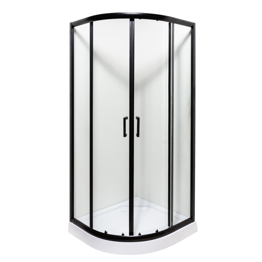 Душевая кабина MIRA black 90x90x205 мелкий поддон - 1