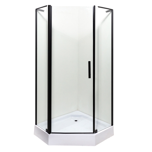Душевая кабина Ethna Black P91 B 90x90x195 мелкий поддон - 1