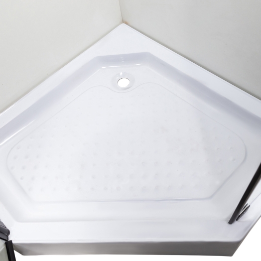 Душевая кабина Ethna Black P91 B 90x90x195 мелкий поддон - 3